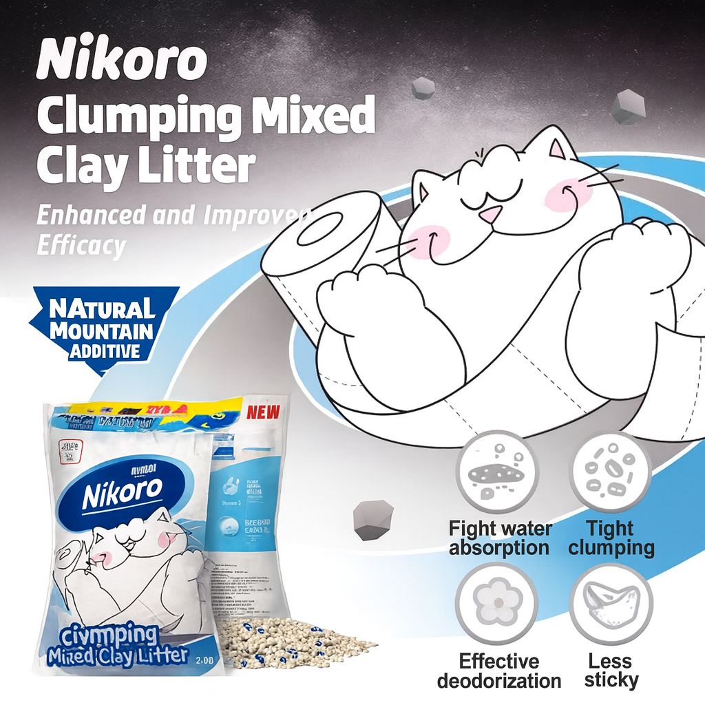 Nikoro Clumping Clay Mixed Tofu Cat Litter