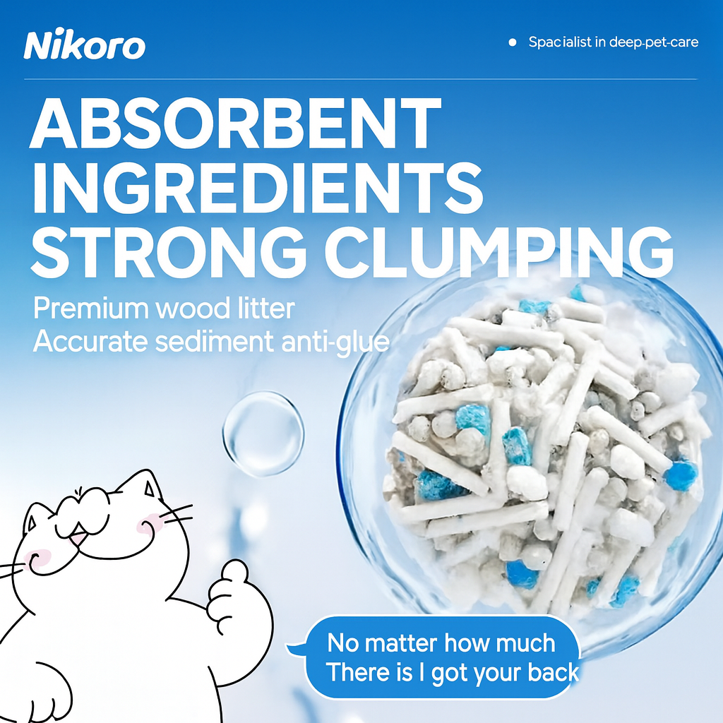 Nikoro Cassava, Tofu & Bentonite Blend Mix Cat Litter