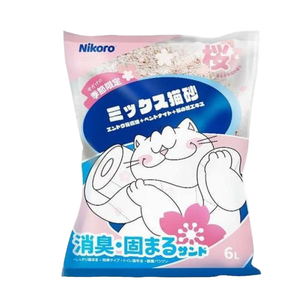 Nikoro Tofu Cat Litter with Sakura Flower